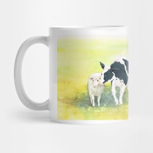 Best of Friends Watercolour Painting Mug